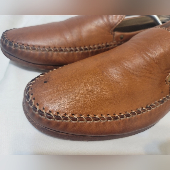 Trask Mens Seth Venitian Loafer Slip On Leather Brown Size 12 - Picture 7 of 10